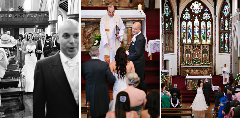 Nervous groom waits for bride to arrive