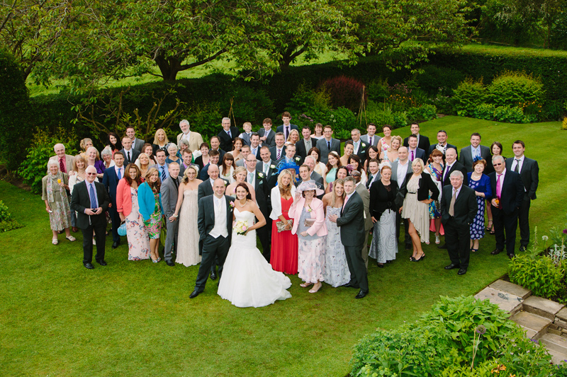 Wedding party fun photograph