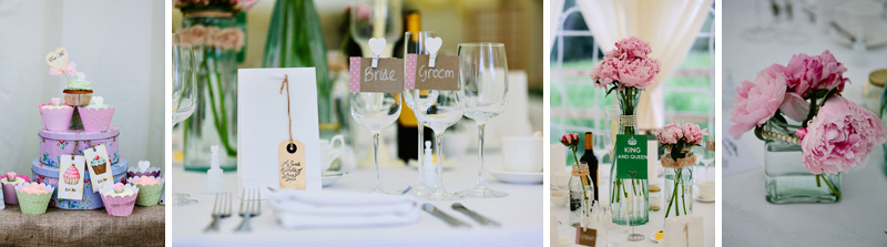 Wedding table favours