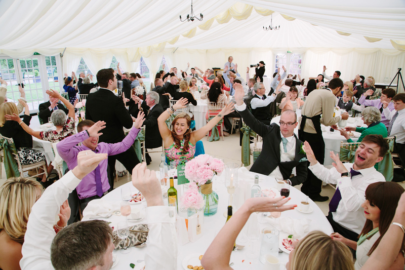 Singer entertains guests during the wedding breakfast