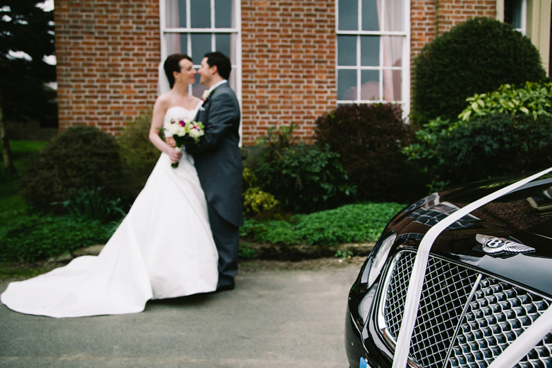 Bride and Groom kiss